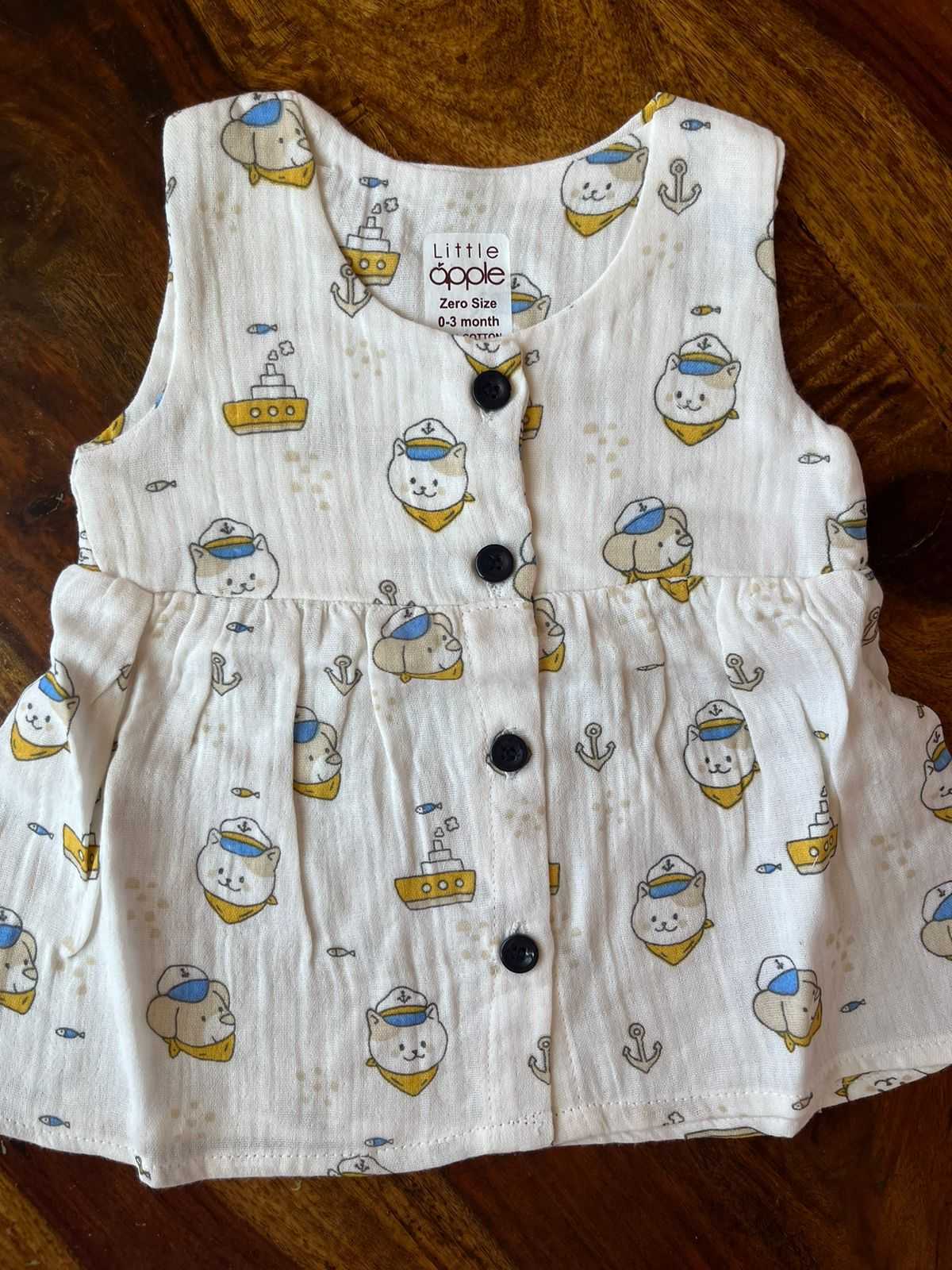 Organic Muslin Baby Frock