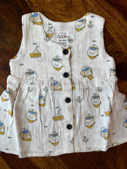 Organic Muslin Baby Frock