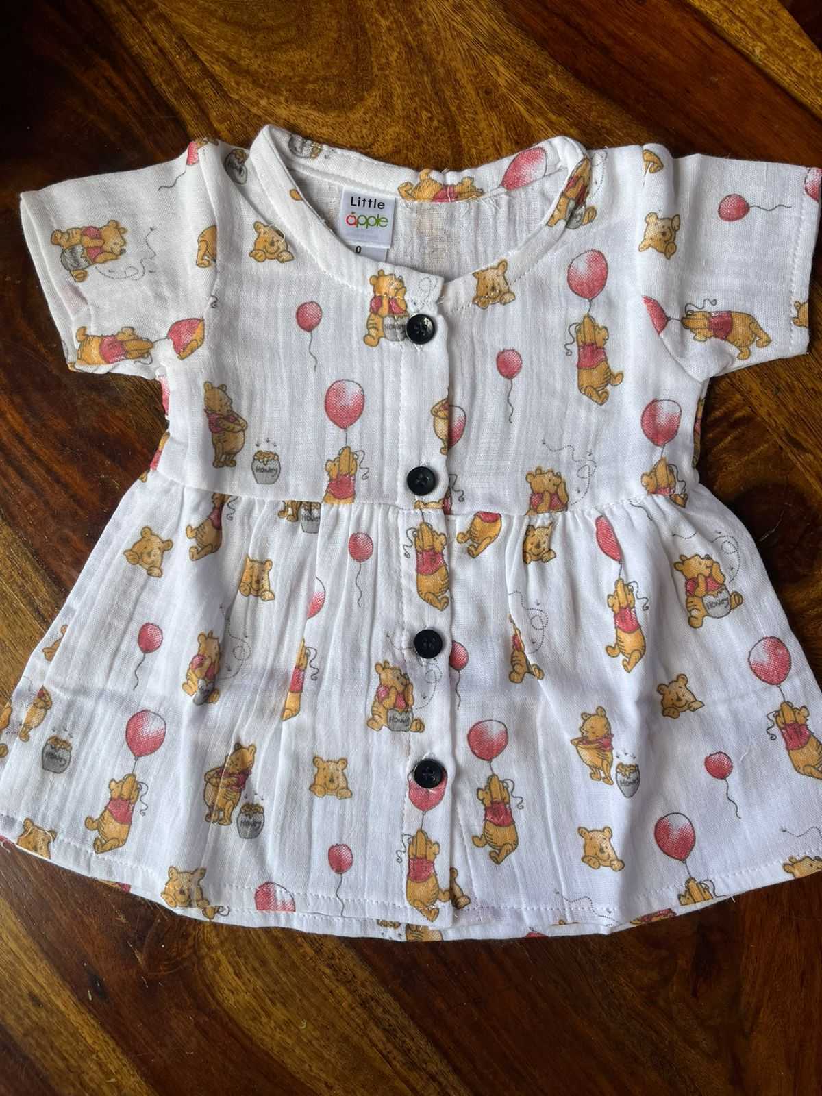 Organic Muslin Half-Sleeve Frock