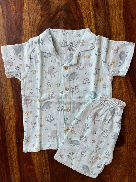 Muslin Collared Co-Ord Set