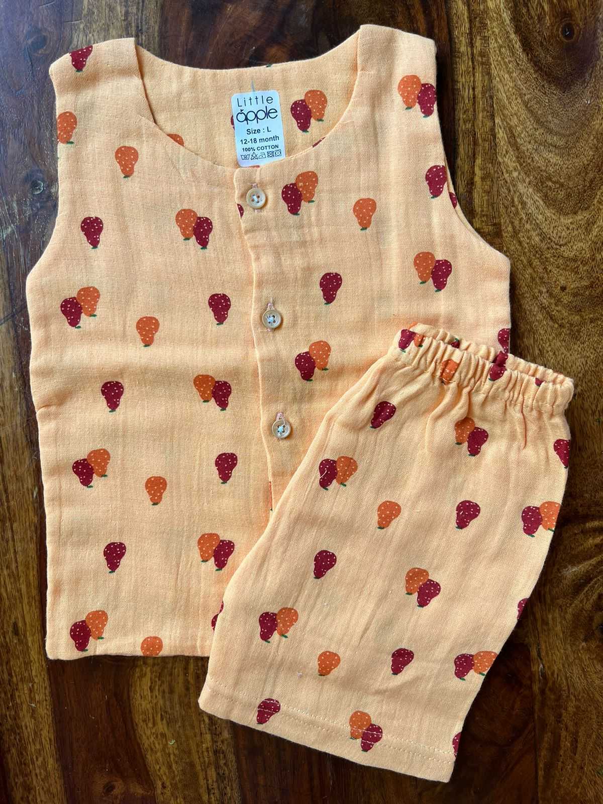 Organic Muslin Jabla with Shorts