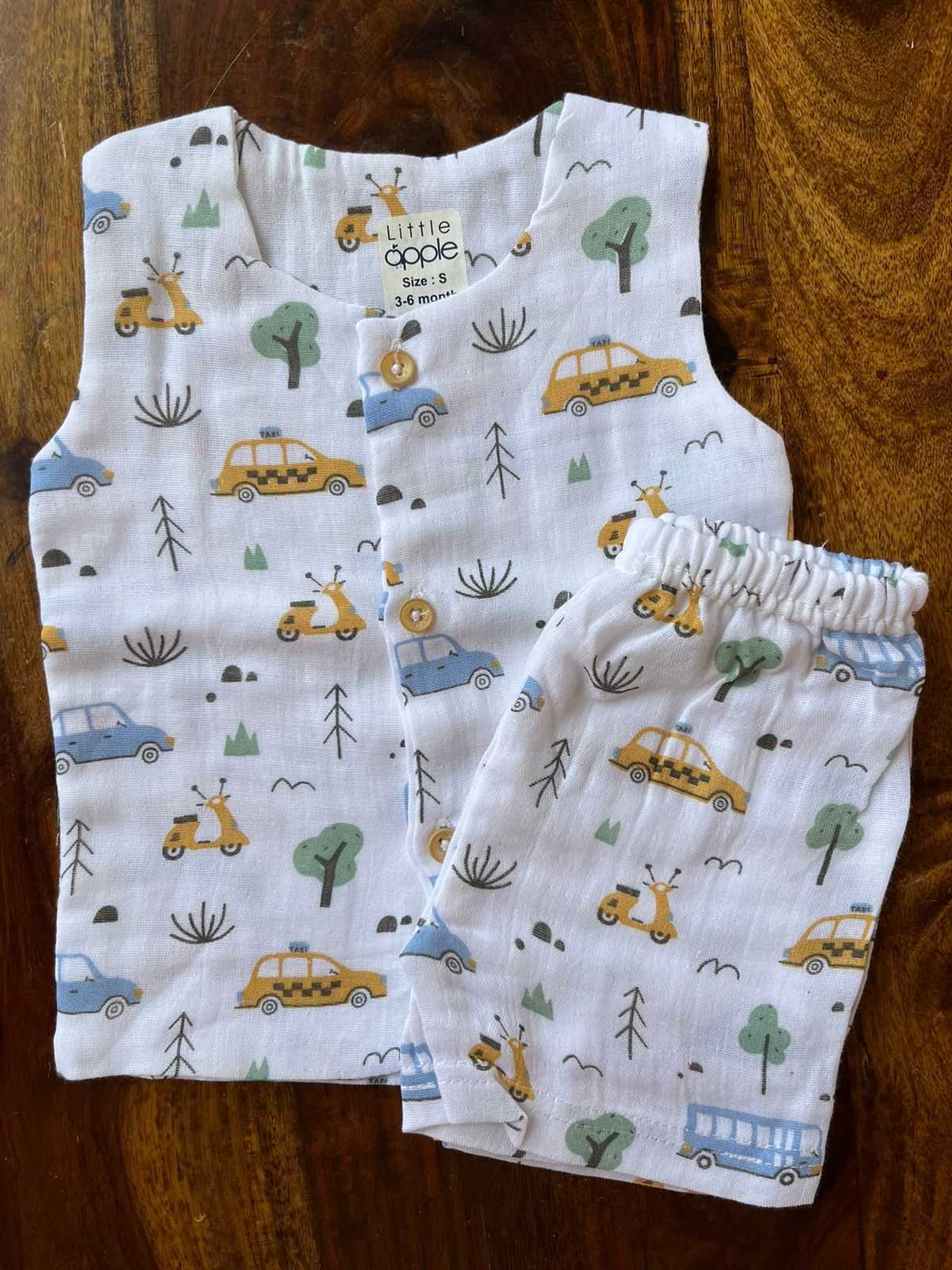 Organic Muslin Jabla with Shorts