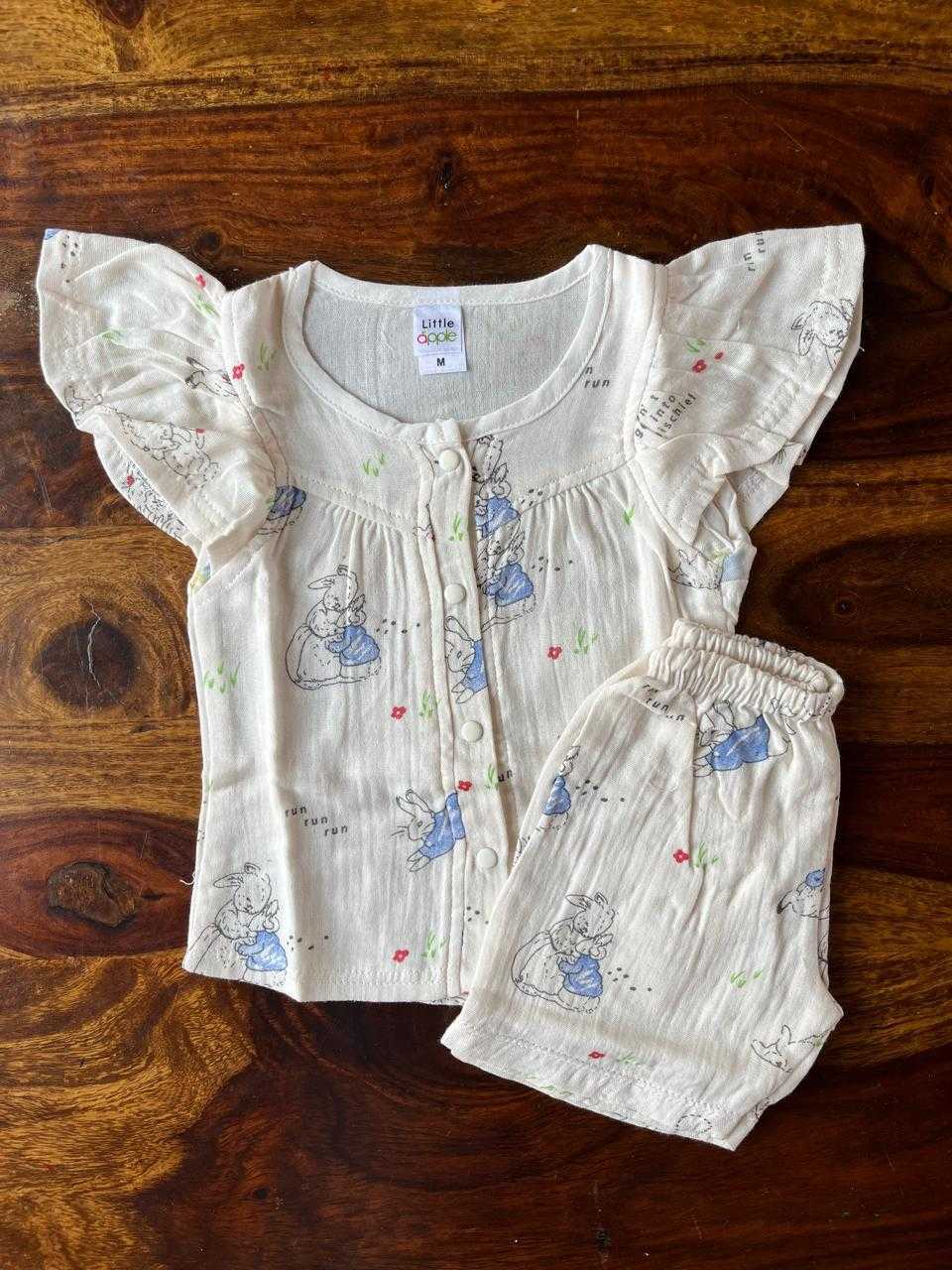 Organic Muslin Frill Top & Shorts Set