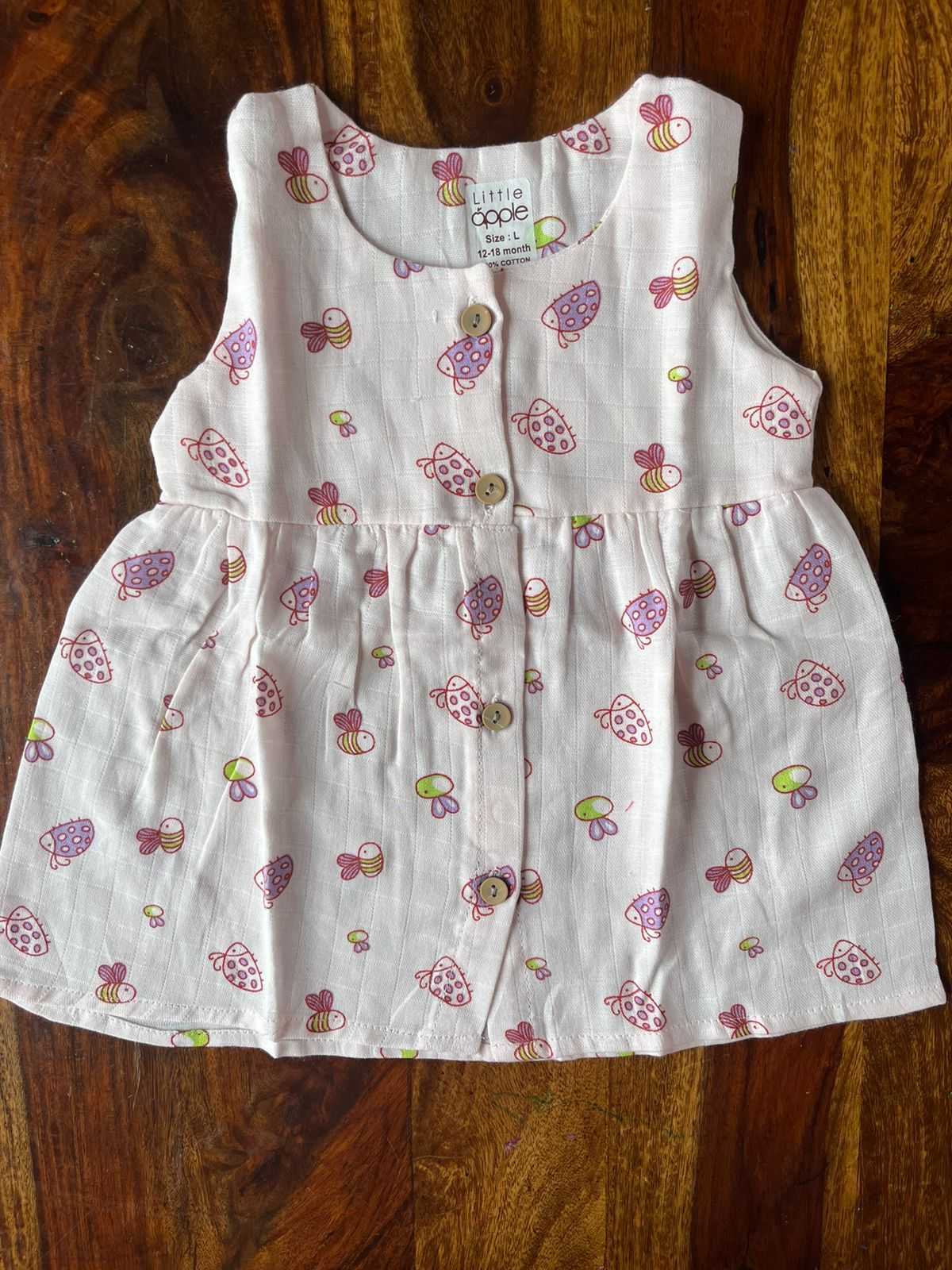 Organic Muslin Baby Frock