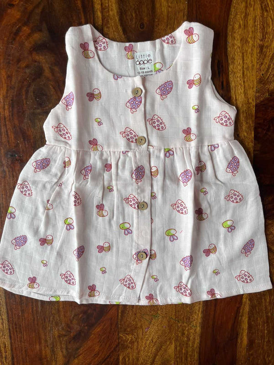 Organic Muslin Baby Frock