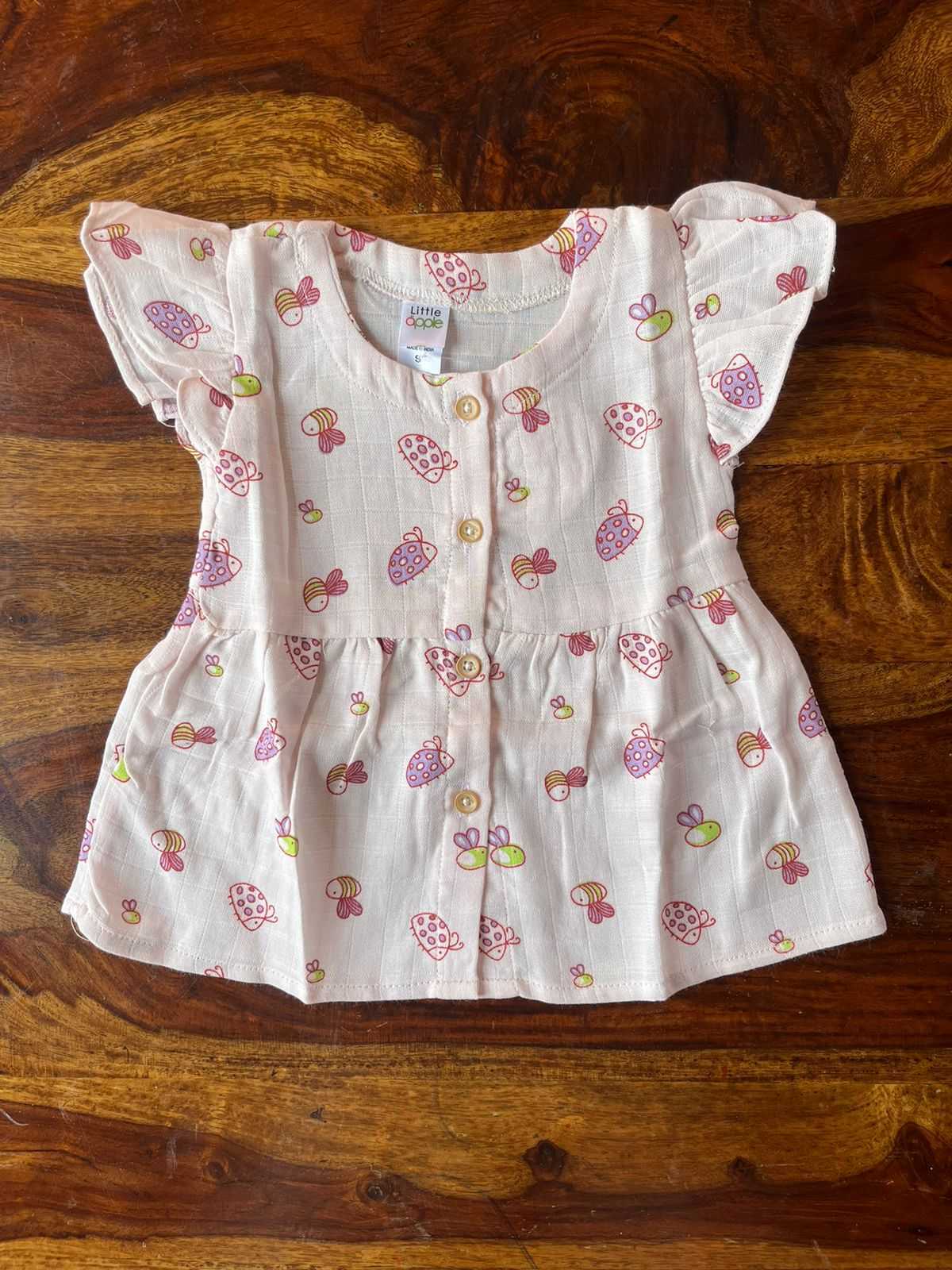 Organic Muslin Frill Frock