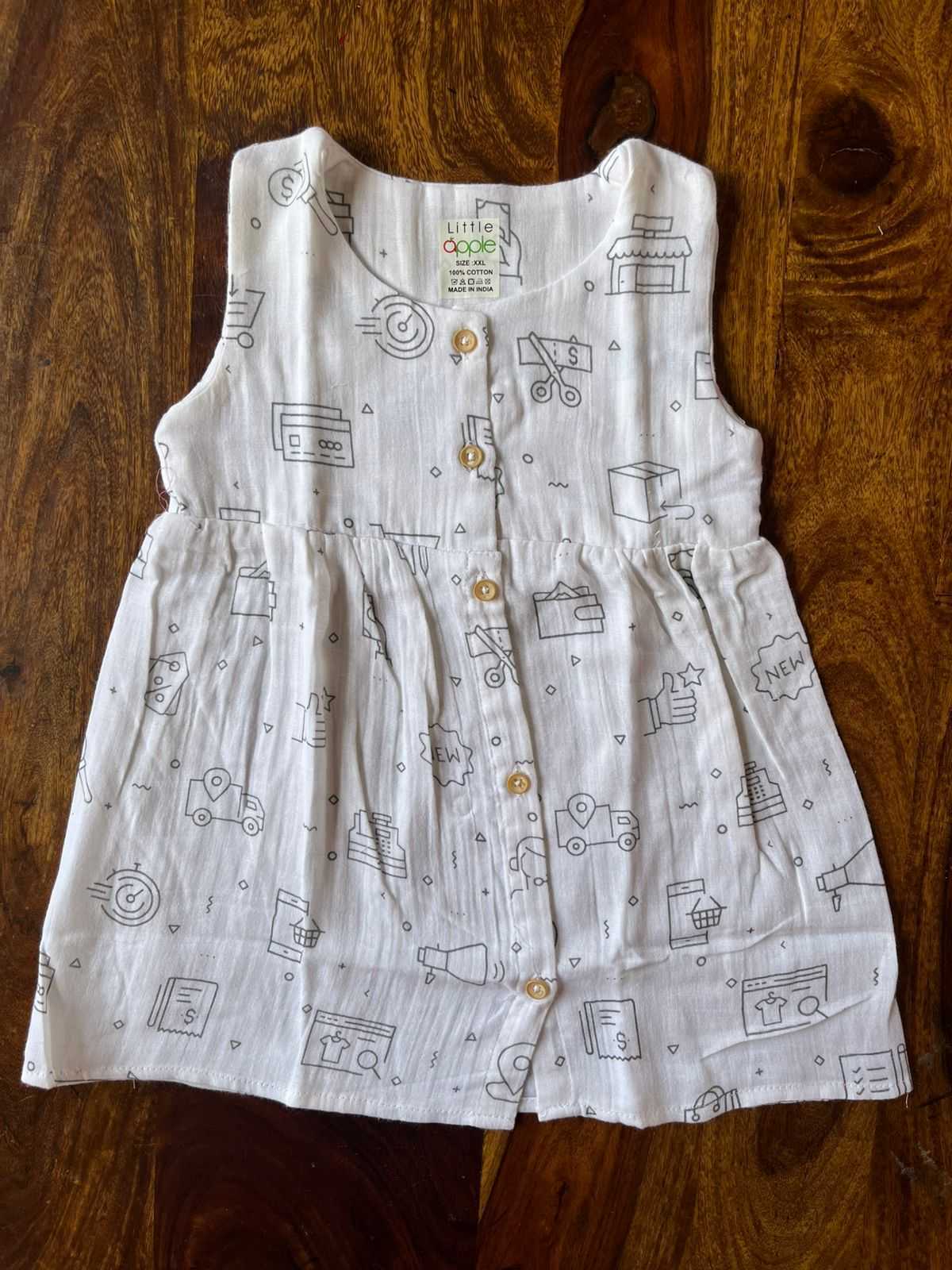 Organic Muslin Baby Frock
