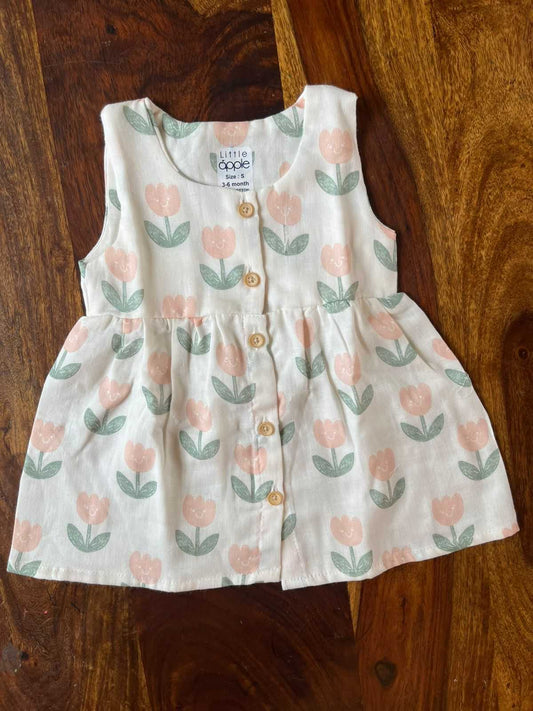 Organic Muslin Baby Frock