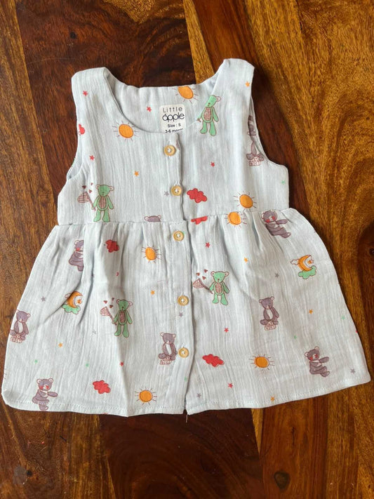 Organic Muslin Baby Frock