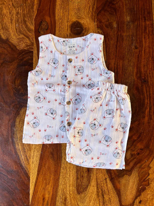 Organic Muslin Jabla with Shorts
