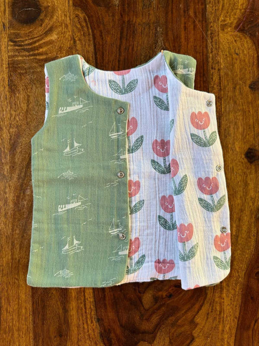 Reversible Organic Muslin Jabla