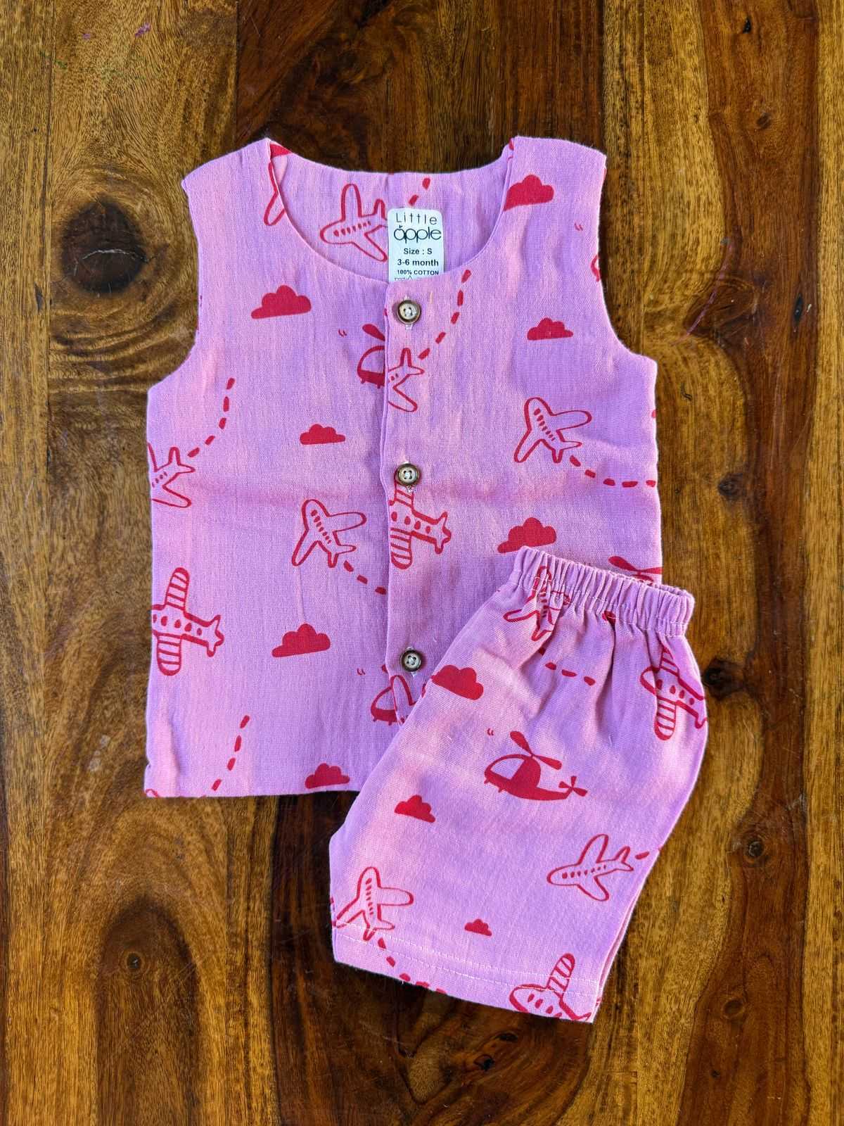 Organic Muslin Jabla with Shorts