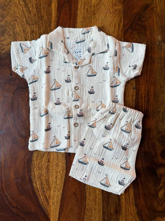 Muslin Collared Co-Ord Set