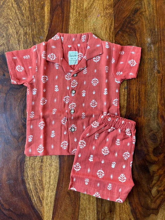 Muslin Collared Co-Ord Set