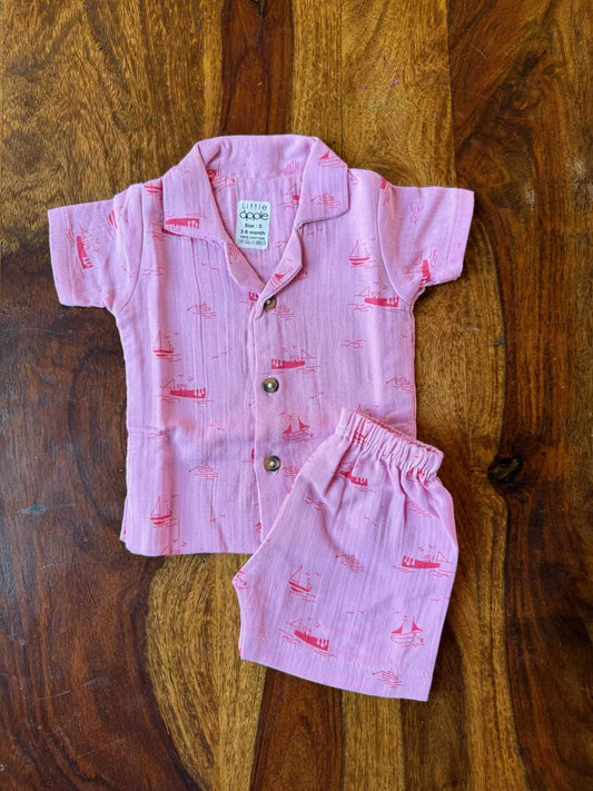 Muslin Collared Co-Ord Set