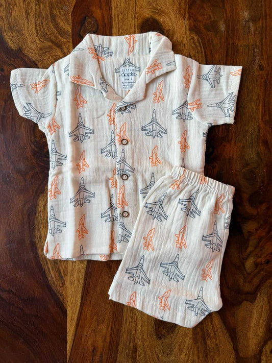 Muslin Collared Co-Ord Set