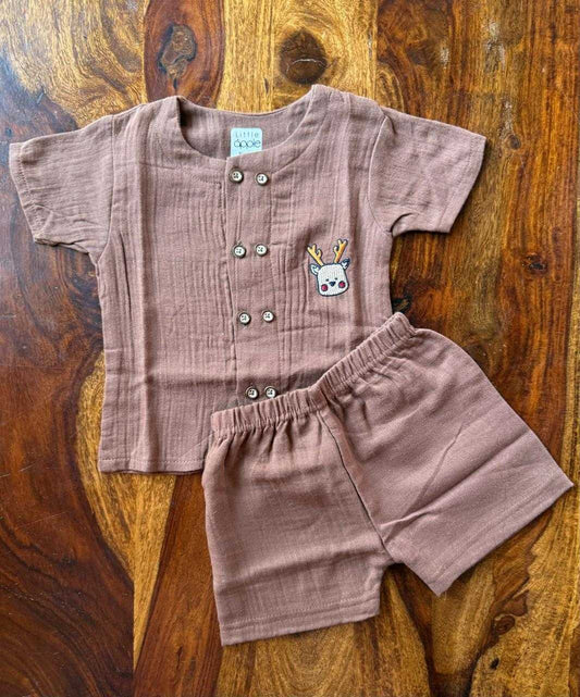Muslin Crinkled Co-Ord Set