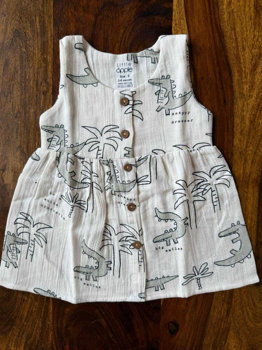 Organic Muslin Baby Frock
