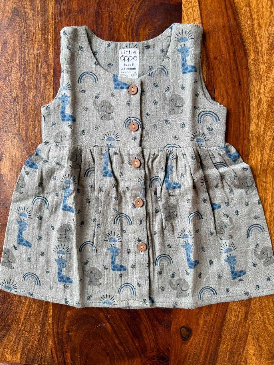 Organic Muslin Baby Frock
