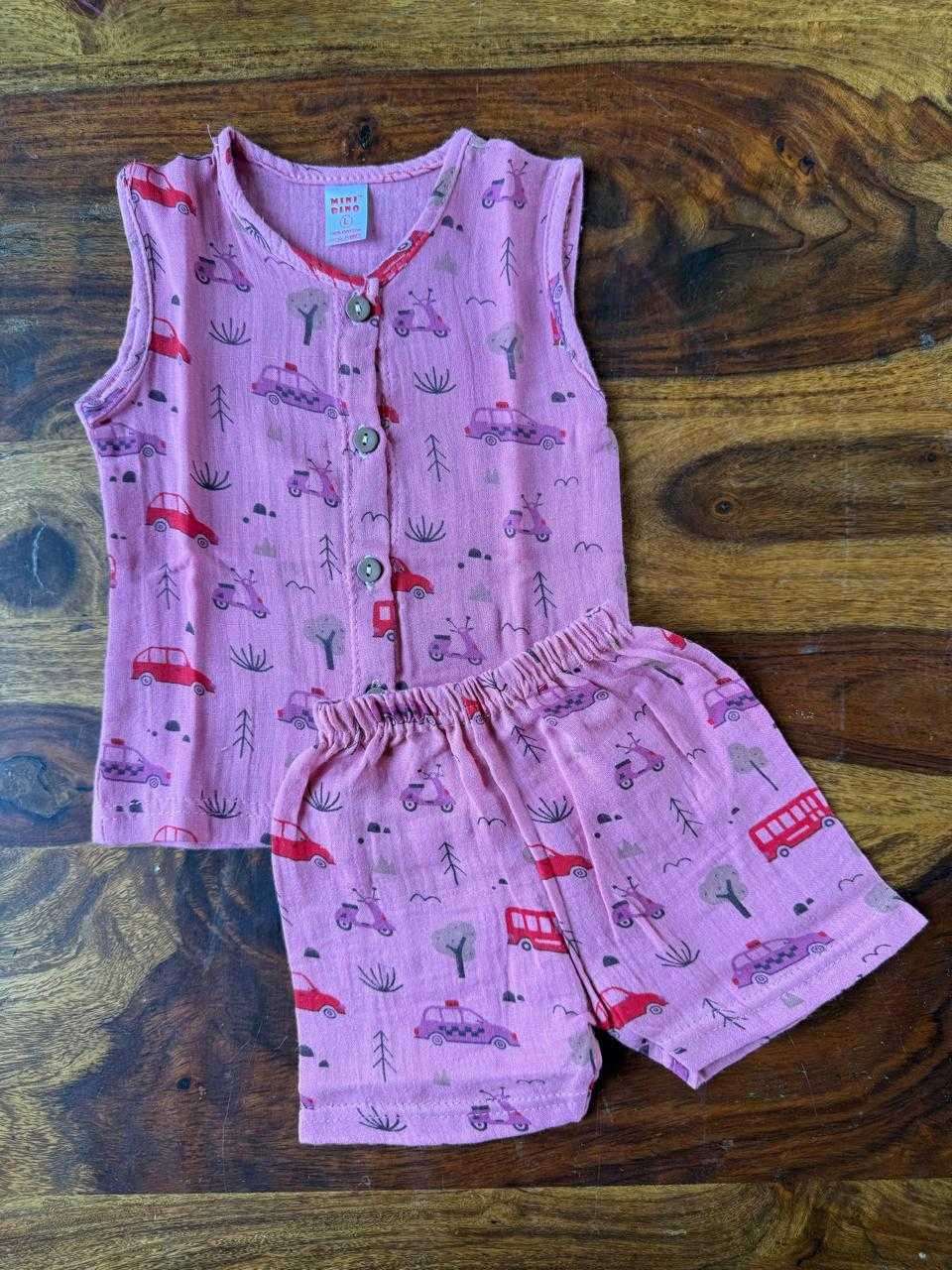 Organic Muslin Jabla with Shorts