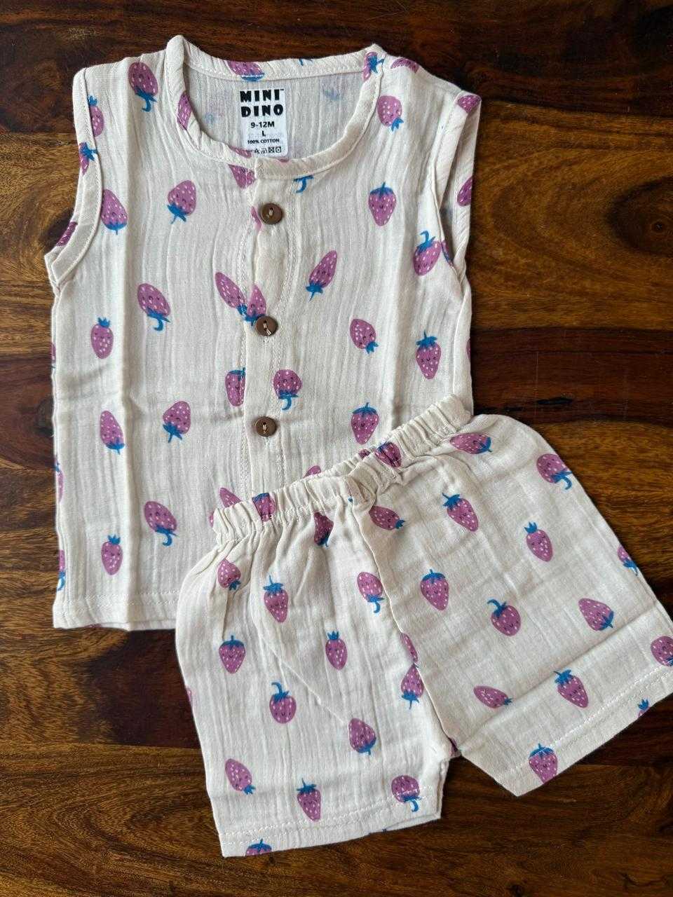 Organic Muslin Jabla with Shorts