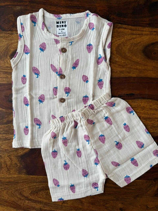Organic Muslin Jabla with Shorts