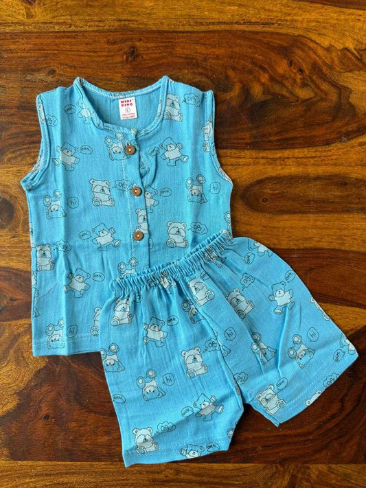 Organic Muslin Jabla with Shorts