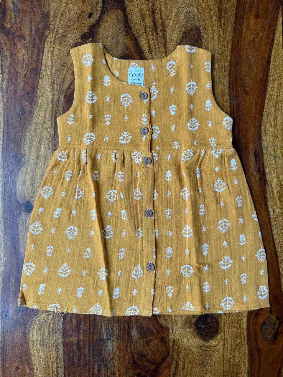Organic Muslin Baby Frock