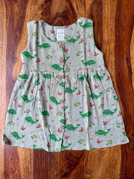 Organic Muslin Baby Frock