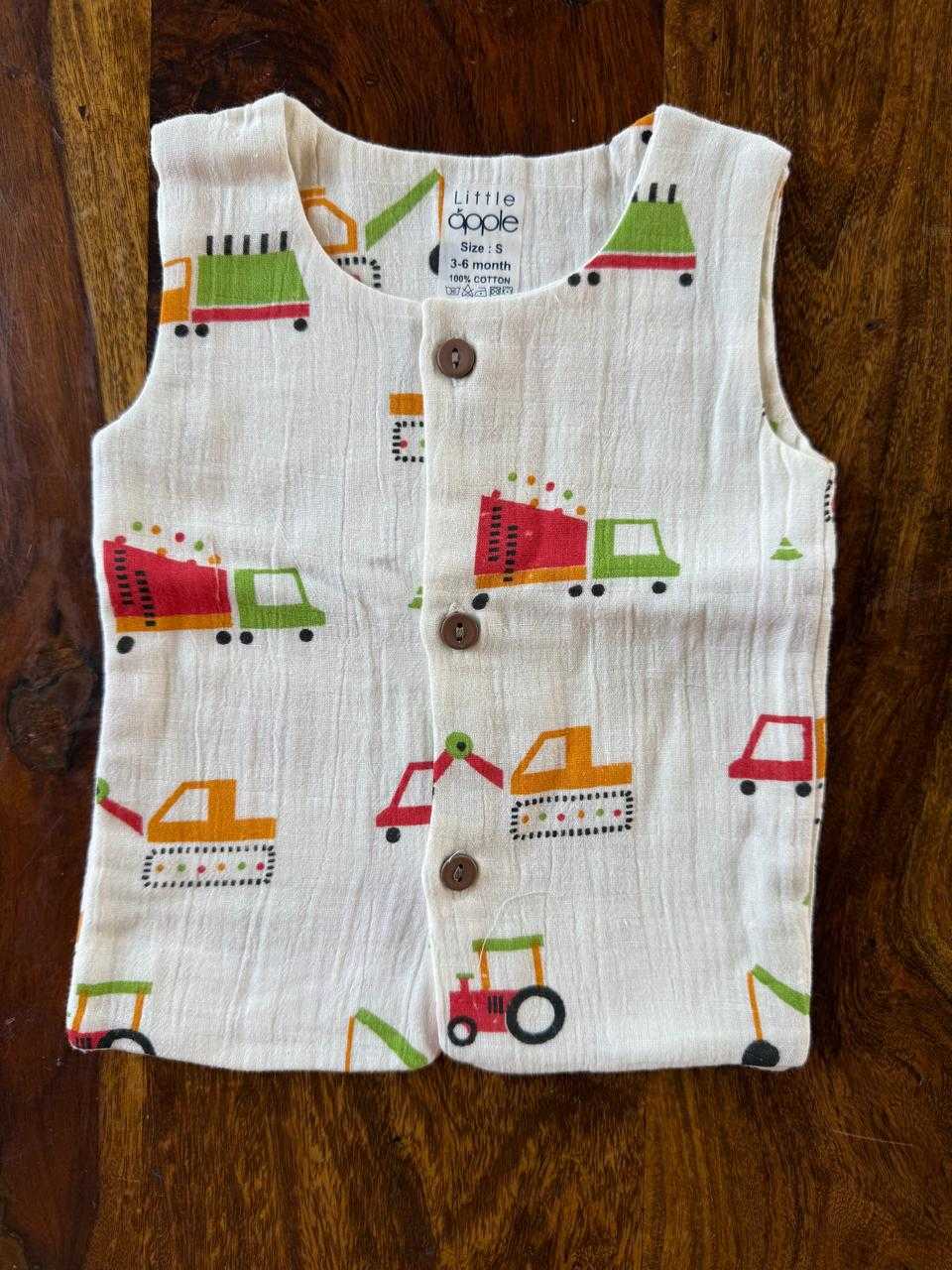 Pure Organic Muslin Cotton Jabla