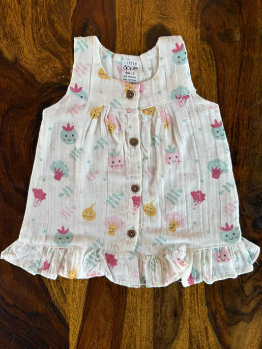 Organic Muslin Flared Dress