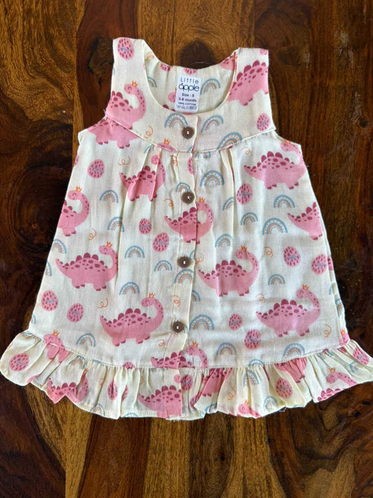 Organic Muslin Flared Dress