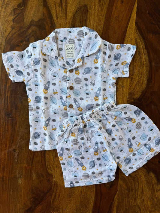 Muslin Collared Co-Ord Set