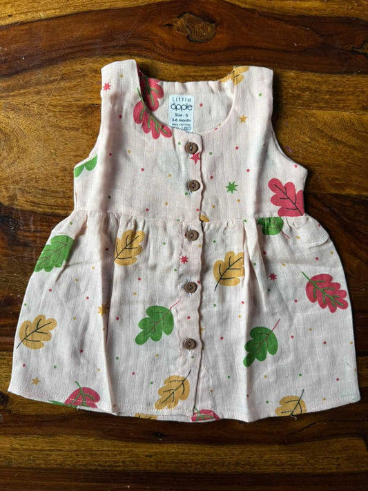Organic Muslin Baby Frock