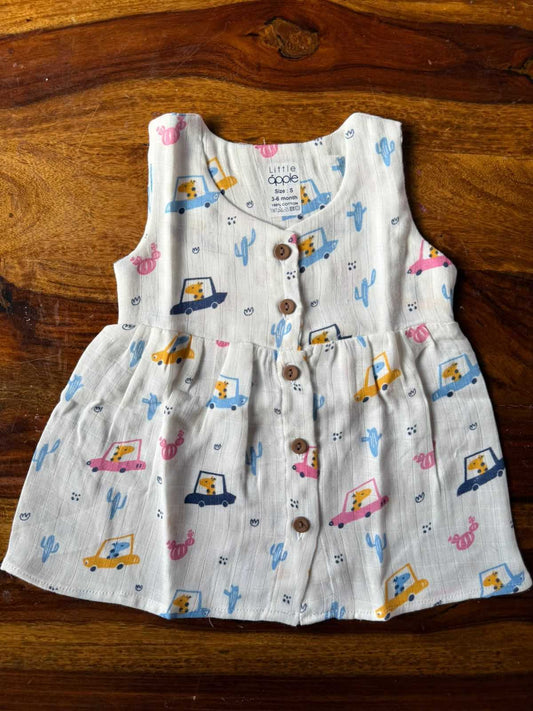 Organic Muslin Baby Frock