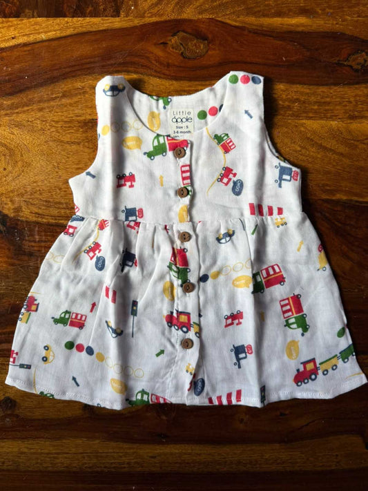 Organic Muslin Baby Frock