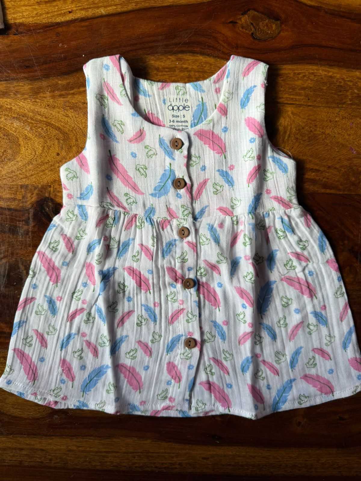 Organic Muslin Baby Frock