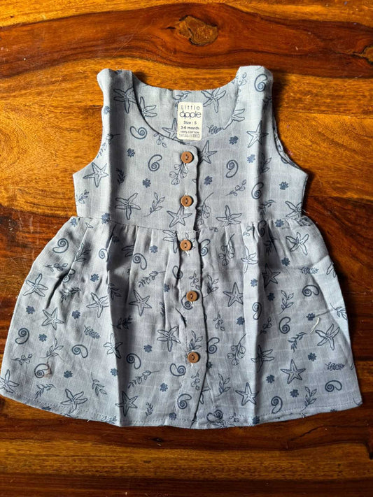 Organic Muslin Baby Frock