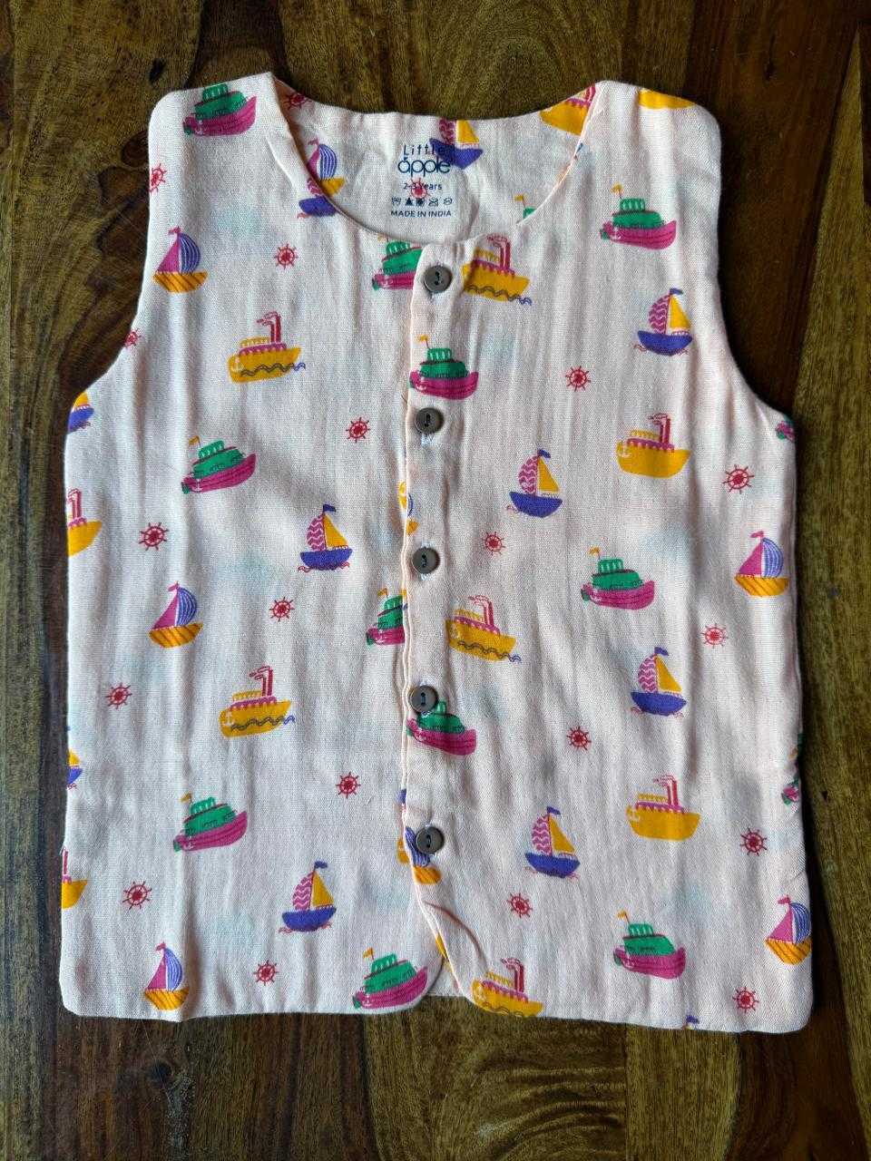 Organic Kids Muslin Jabla with Shorts