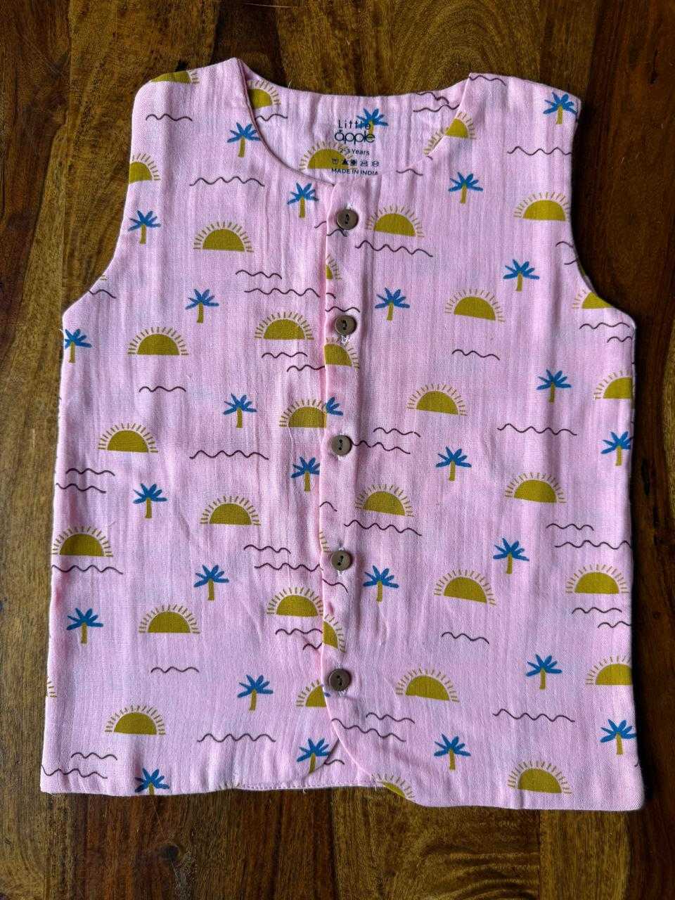 Organic Kids Muslin Jabla with Shorts