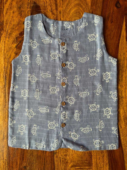 Organic Kids Muslin Jabla with Shorts