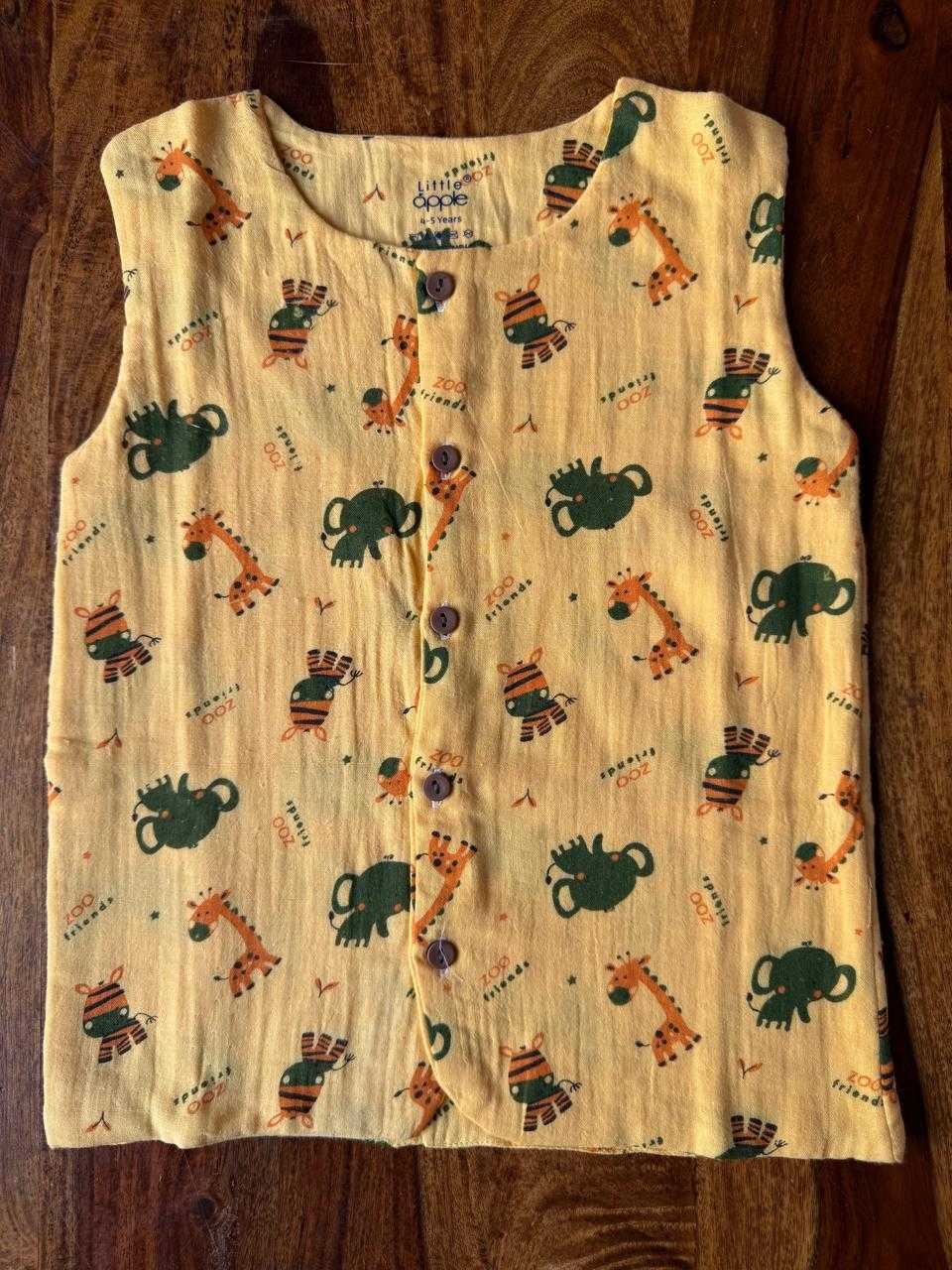Organic Kids Muslin Jabla with Shorts