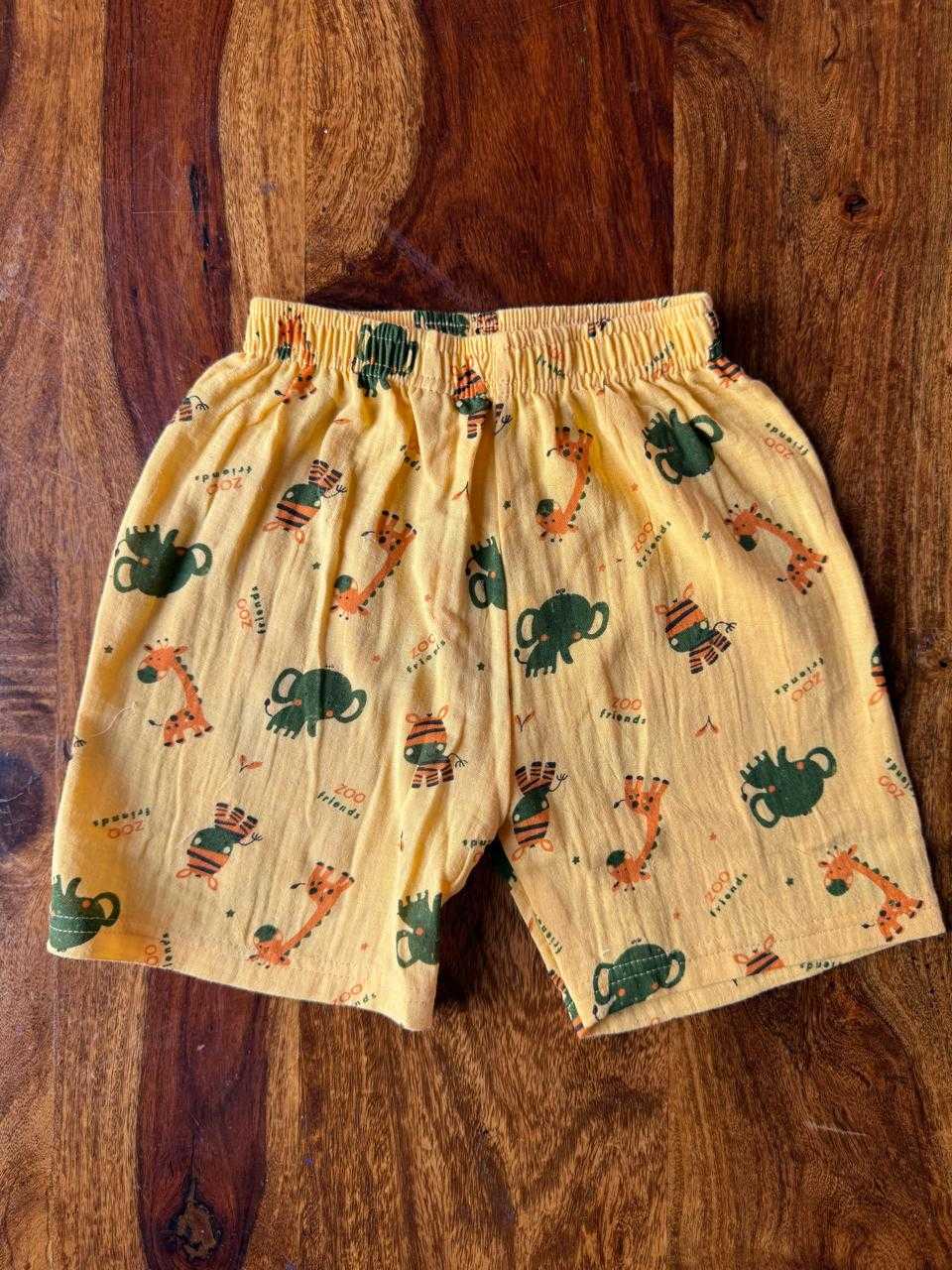 Organic Kids Muslin Jabla with Shorts