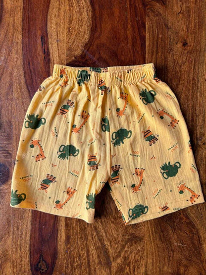 Organic Kids Muslin Jabla with Shorts
