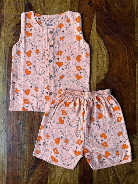 Organic Kids Muslin Jabla with Shorts
