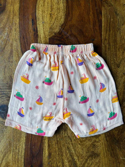 Organic Kids Muslin Jabla with Shorts