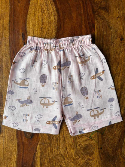 Organic Kids Muslin Jabla with Shorts