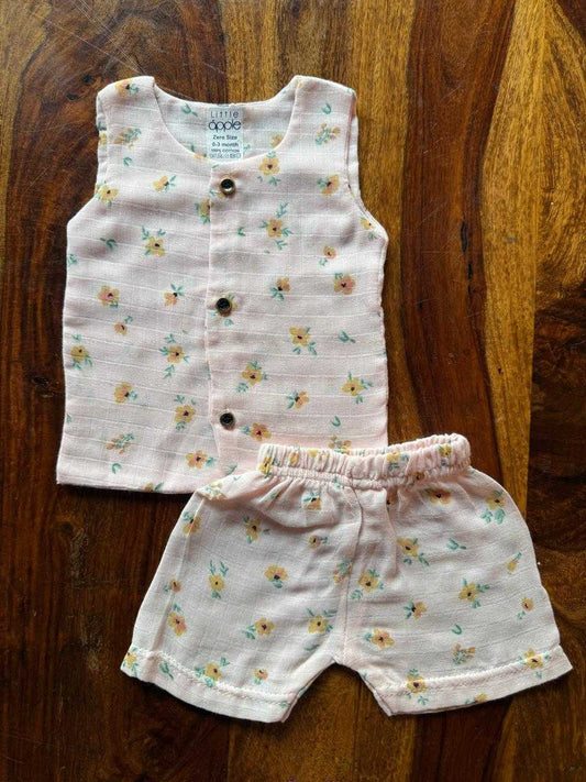 Organic Muslin Jabla with Shorts