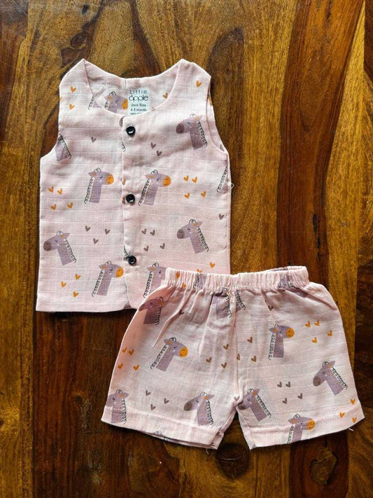 Organic Muslin Jabla with Shorts