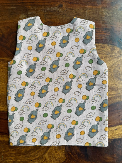 Organic Muslin Cotton Shoulder Button Jabla